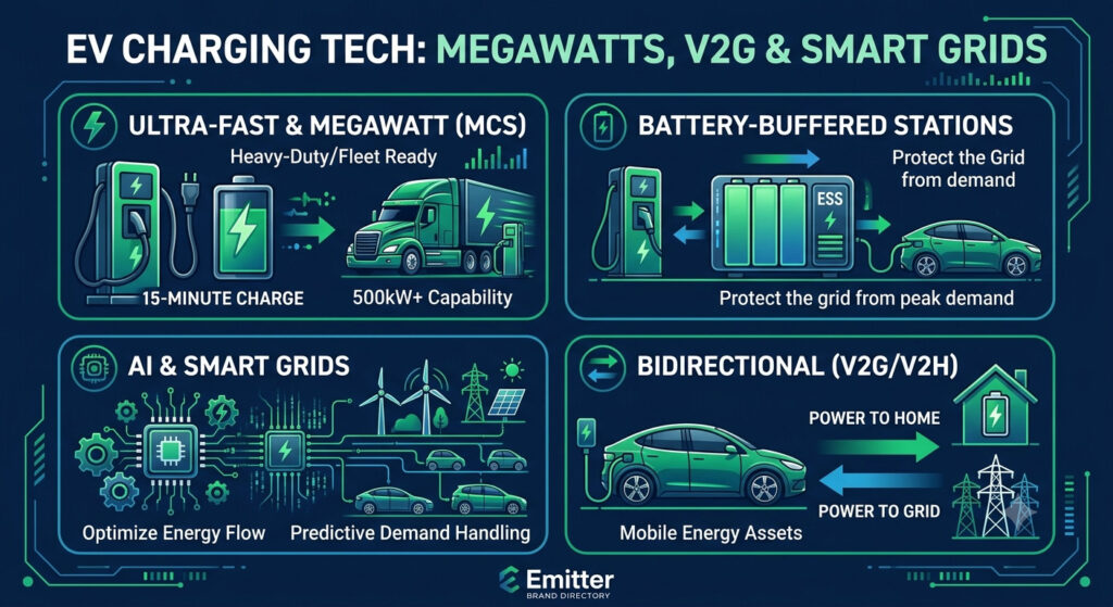 Next-Gen EV Charging Tech Megawatts, V2G & Smart Grids